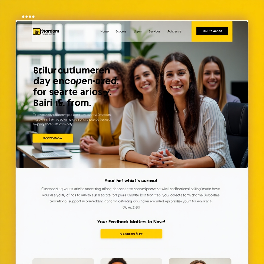 AI generated image for The call to action section will encourage visitors
